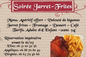 Soirée Jarret-Frites