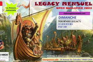 Tournoi Cartes Magic l'Assemblée, Caen, 24 mars, format Legacy