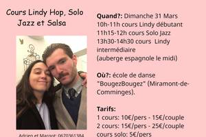 Cours danse Lindy Hop et Solo Jazz