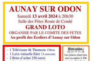 Grand loto du comité des fêtes Aunay sur Odon