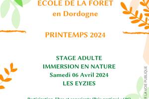 STAGE ADULTE IMMERSION NATURE