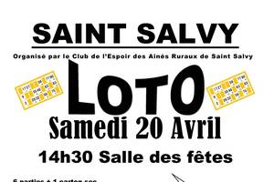 LOTO SAINT SALVY 20 AVRIL