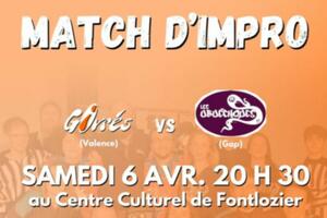 Match d'impro Givrés vs UBUECHQUES de Gap – 6 Avril 2024