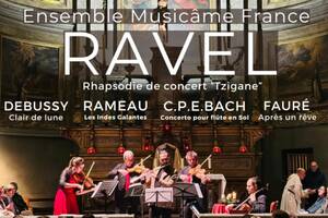 Concert à Nice : Les Indes Galantes Rameau, Clair de lune Debussy, Tzigane Ravel, Après un rêve Fauré