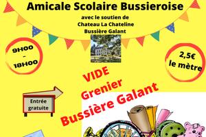 Vide grenier de l'amicale scolaire bussieroise