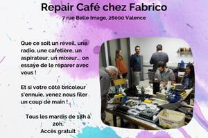 photo Repair Café chez Fabrico