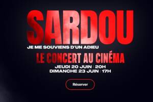 photo Sardou - le Concert au Cinéma