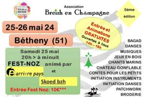 Fête de la Bretagne 25 & 26 mai 2024 à Bétheny (Marne 51450)