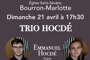 photo Trio Hocdé : orgue, violon et trompette