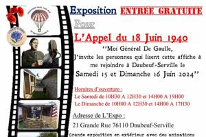 photo Exposition pour l'appel du 18 Juin 1940