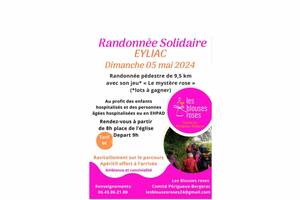 Randonnée solidaire les Blouses Roses à Eyliac dimanche 5 mai  