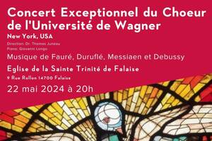 Concert Exceptionnel du Choeur de l'Université de Wagner - New York USA