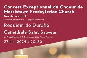 Concert Exceptionnel du Choeur de l’Eglise Presbytérienne de Morristown, New Jersey