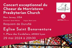 Concert Exceptionnel du Choeur de l’Eglise Presbytérienne de Morristown, New Jersey