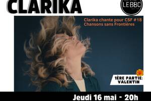 photo Clarika en avant première au BBC le 16 mai !