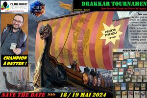 photo Drakkar Tournament 2024, gros tournoi annuel Legacy - cartes Magic L'assemblée MTG