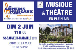 Musique et théâtre en plein air, dans un parc !