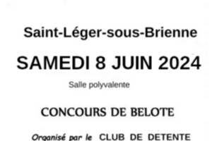 Concours de belote Saint-Léger-sous-Brienne 10500