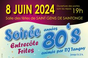 Soirée années 80 / entrecôte frites