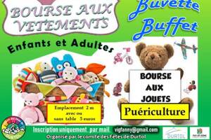 Bourse aux vêtements et aux jouets avec mini brocante