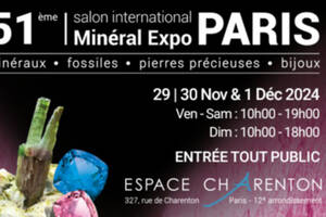 photo 51ème édition Salon Minéral Expo Paris 29-30 Nov 1er Dec 2024