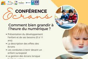 Conférence écrans : comment bien grandir à l'heure du numérique ?