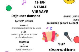 Fête de la Musique - Déjeuner dansant - 22 JUIN - VIBRAYE