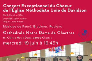 Concert Exceptionnel du Choeur de l'Eglise Methodiste de Davidson North Carolina