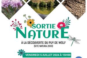 Sortie nature à la découverte du Puy de Wolf, site Natura 2000