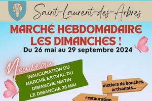 Nouveau Marché Hebdomadaire le dimanche