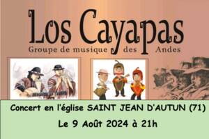Concert de Los cayapas à l'église St jean d'Autun le 9 août