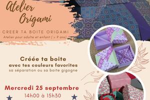Atelier créer sa boite en origami modulaire