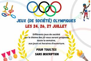 Animation-Jeux (de société) olympiques à la ludothèque