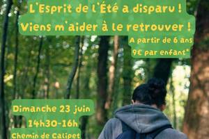 Jeu de piste en forêt : L'Esprit de l'Été a disparu !