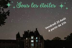 Le Château de La Bussière sous les étoiles