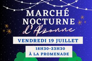 Marché nocturne animé