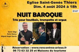 Nuit Baroque - Trio pour hautbois, trompette et orgue