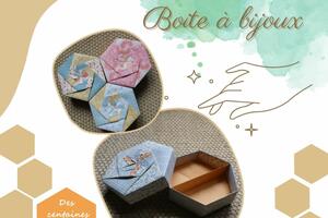 Compose fabrique ta boite à bijoux en papier