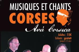Concert avec le groupe AVA Corsica, chants et musiques corses