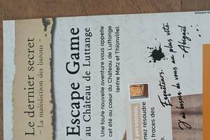 Escape game la malédiction des barons