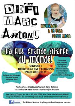 Défi Marc Antonu - La plus grande écharpe du monde !