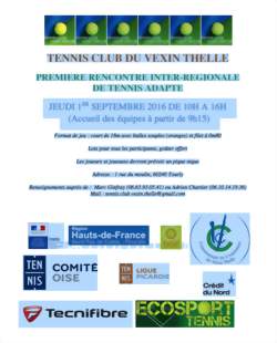 PREMIER TOURNOI INTERREGIONAL DE TENNIS ADAPTE