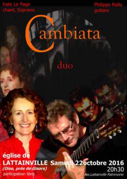 Cambiata : soprano et guitare