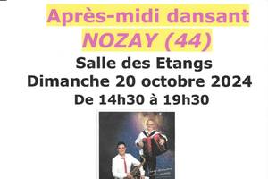 Après-midi dansant à Nozay avec Jean-Pierre RAULT le 20/10/2024