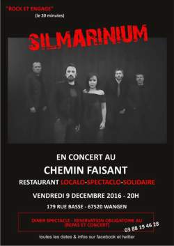 Wangen - Le groupe SILMARINIUM - Rock et engagé - DINER-SPECTACLE-SOLIDAIRE