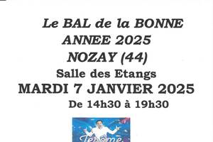 Après-midi dansant à Nozay avec Jérôme ROBERT le mardi 7/01/2025