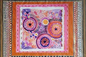 photo Atelier de dessin, peinture de motifs ethniques