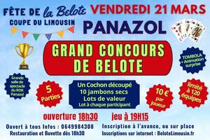 GRAND CONCOURS DE BELOTE RÉGIONAL