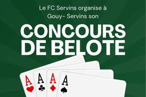 Concours belote samedi 29 mars Servin 62