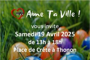 Chasse aux œufs, tobogans, jeux...